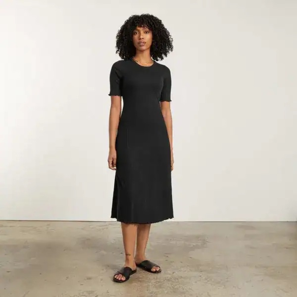 Everlane Open Back Rib Dress